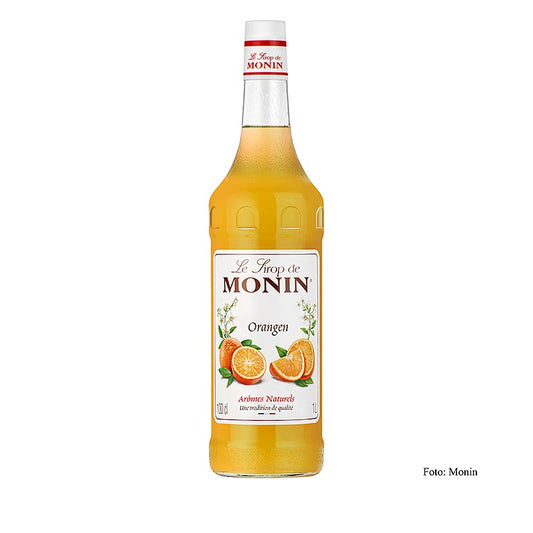 Monin Orangensirup 1:8, 1 l - Vielseitiger Sirup für erfrischende Getränke, Cocktails und Desserts, hergestellt aus natürlichen Zutaten mit intensivem Aroma und vollem Geschmack Entdecken Sie die unendlichen Möglichkeiten!