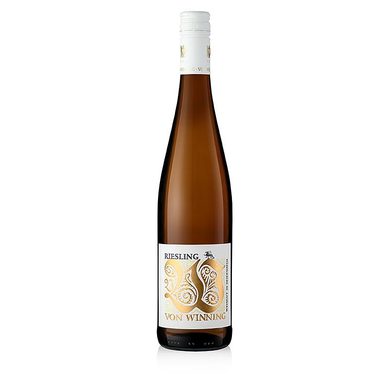Von Winning 2022 Riesling Drache trocken Weißwein Gutswein Pfalz 0,75l, 750 ml - Ein köstlicher trockener Weißwein aus der Pfalz