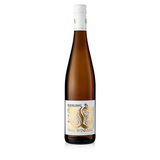 Von Winning 2022 Riesling Drache trocken Weißwein Gutswein Pfalz 0,75l, 750 ml - Ein köstlicher trockener Weißwein aus der Pfalz