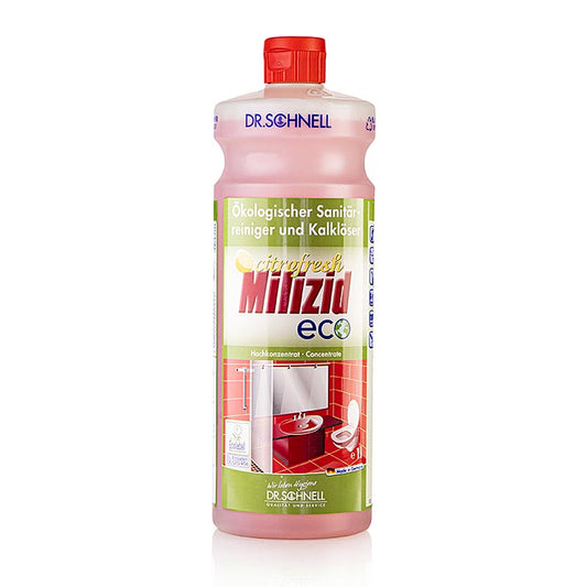 Dr. Schnell Detergente per sanitari e anticalcare Milizid Citrofresh Eco, ecologico, concentrato, 1 l