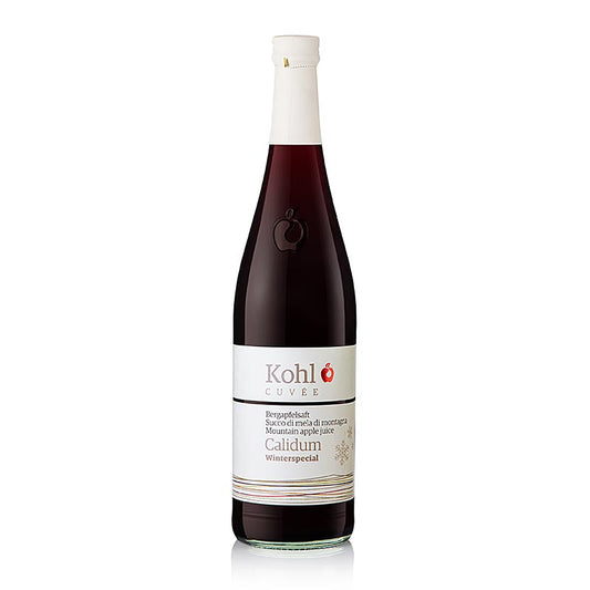 Winterpunsch Kohl CUVÉE Calidum Bergapfelsaft + Holunderbeere + Gewürze, 750 ml - perfekt für gemütliche Winterabende