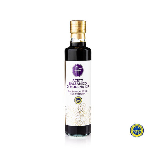 Balsamico di Modena IGP / ggA, Appennino, 250 ml - Traditionell gereifter Balsamico-Essig mit reichhaltigem, süß-säuerlichem Geschmack und samtiger Textur, ideal zum Verfeinern von Salaten, Marinaden und Dressings, Sonderpreis bis 30092024