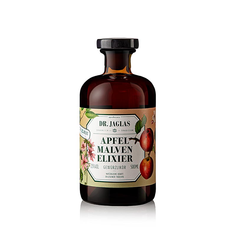 Apfel Malven Elixier, Gewürzlikör, 25 % vol, 500 ml - Produktbild