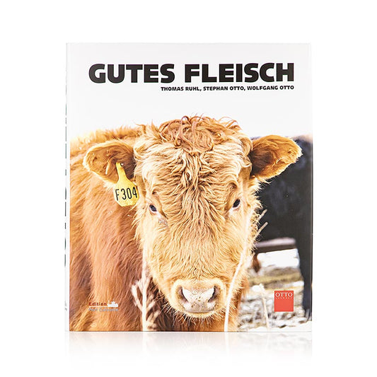 Livre « Gute Fleisch » (La bonne viande), guide d'achat, anecdotes, recettes de base, T. Ruhl, S. & W. Otto, 1 exemplaire