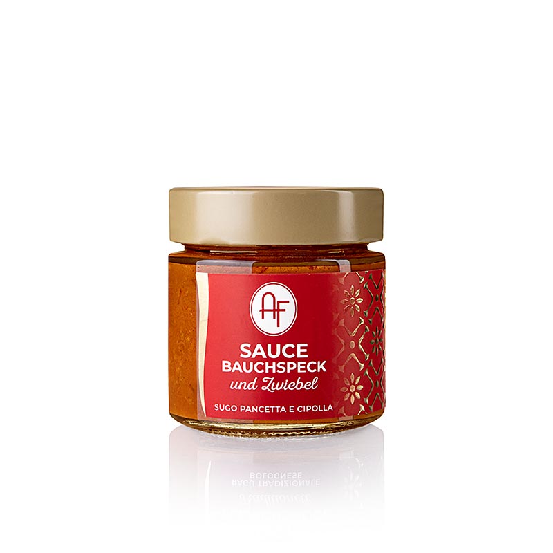 Sugo alla pancetta e cipolla, Speck und Zwiebelsauce, Appennino, 200 g - köstliche italienische Sauce mit herzhaftem Speck und süßen Zwiebeln, ideal für Pasta und Lieblingsgerichte Erhältlich in der Schweiz