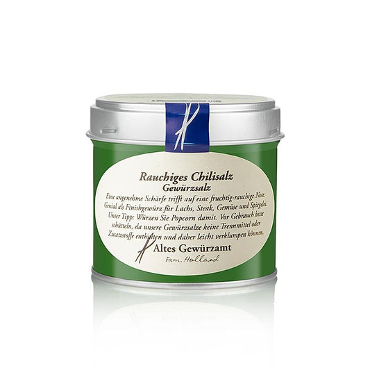 Rauchiges Chilisalz, Altes Gewürzamt, 130 g | Salz, Pfeffer, Gewürze, Aromen,Trockengemüse | thungourmet