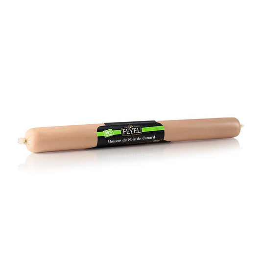 Luxuriöse Entenstopfleber Mousse mit 50% Fettgehalt, im Durchmesser von 5,7 cm, von der Marke Feyel, in einer Packung mit 400 g