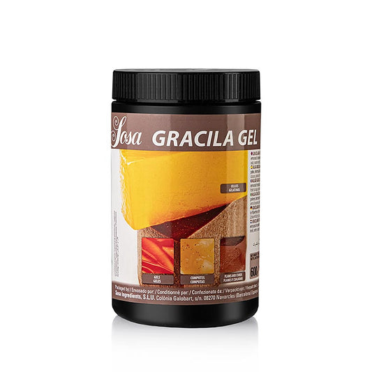 Geliermittel Sosa XP GRACILA GEL, pflanzliches Geliermittel für Desserts, Kuchen, Soßen Geschmacksneutral, klares Finish, geeignet für Vegetarier 600 g