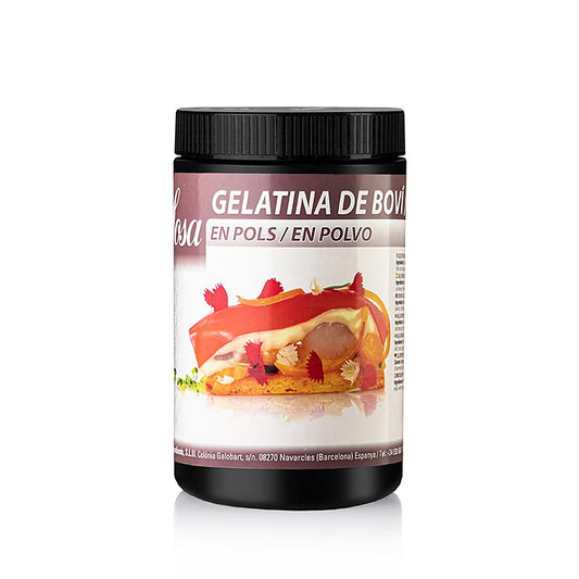 German: Sosa Rinder Gelatine Pulver, 750 g - hochwertiges Geliermittel für Desserts, Torten und Gebäck