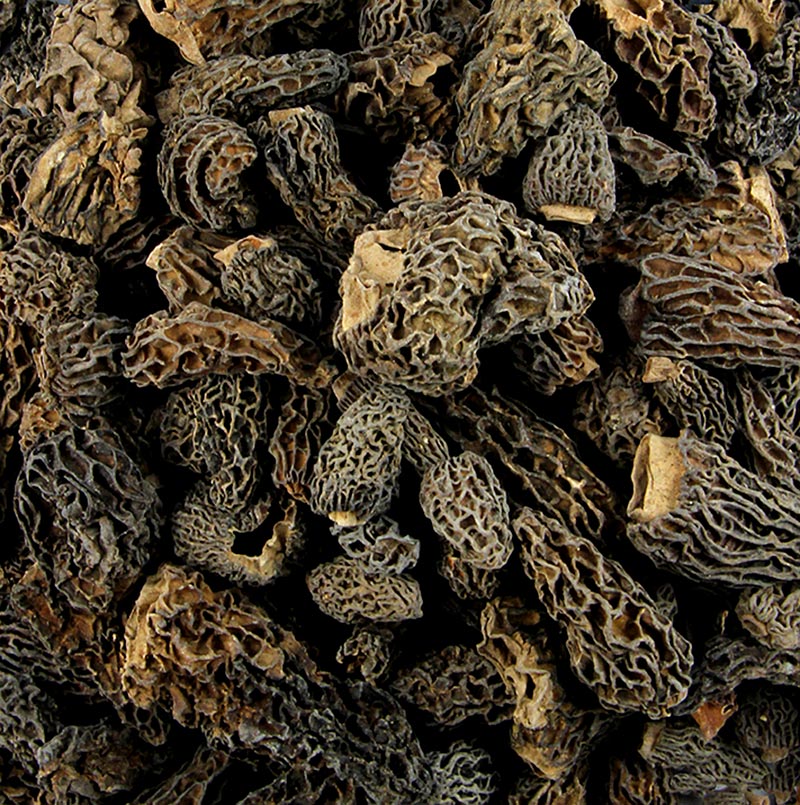 Getrocknete Spitzmorchel-Köpfe der Sorte Medium Specials von Borde, 1 kg