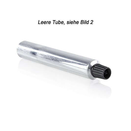 Nachfüllbare silberne 30ml Tuben von 100 % Chef, ideal für Saucen, Cremes und Dressings, langlebig und wiederverwendbar, praktisches 10er-Pack