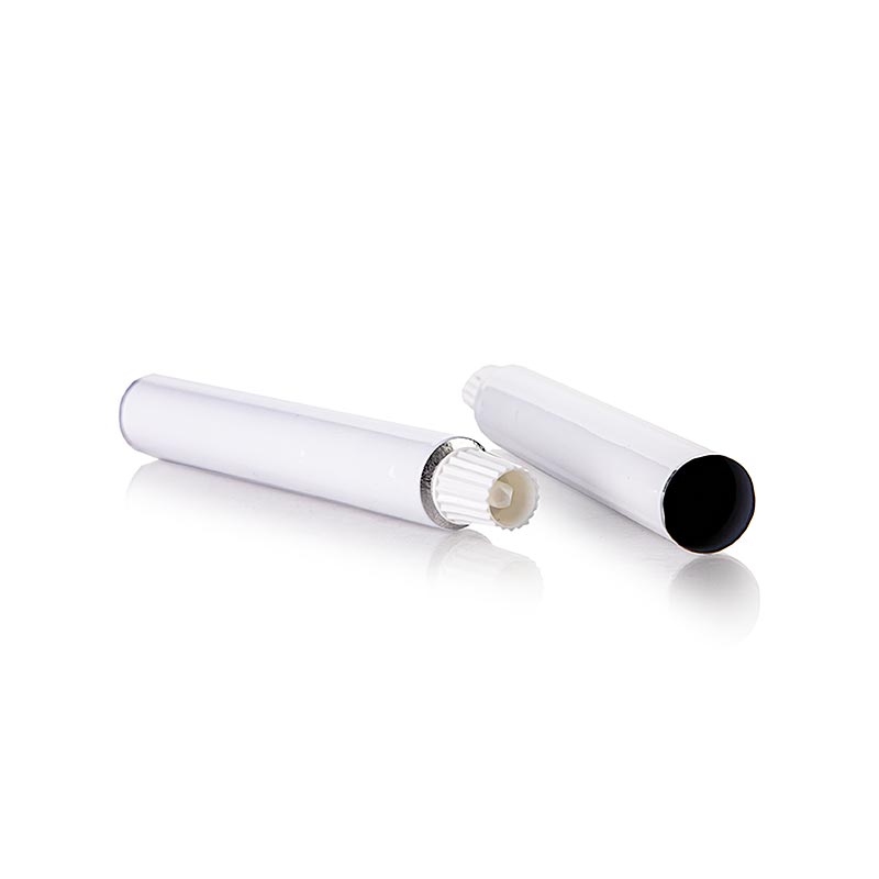 Leere 15ml weiße Tube zum Befüllen, ideal für professionelle Präsentation von individuellen Produkten, hergestellt von 100% Chef, Set enthält 10 Tuben