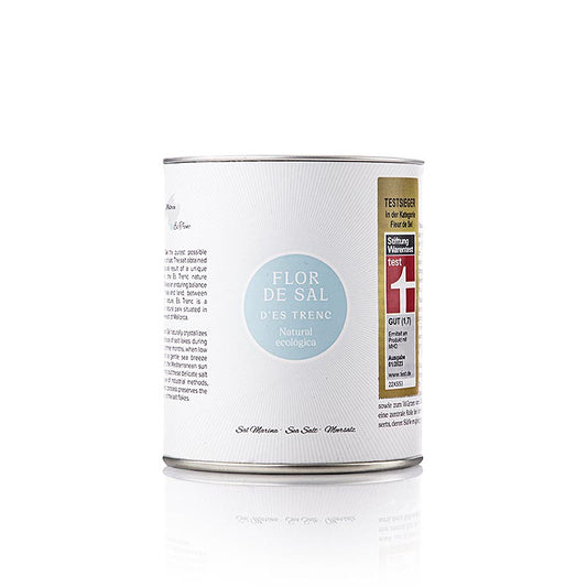 Flor de Sal aus Mallorca, natürliches und biologisches Meersalz, reich an Mineralien, von Hand geerntet, mit feinem Geschmack und knuspriger Textur, ideal zum Verfeinern von Fleisch, Fisch, Gemüse und Desserts, 180 g