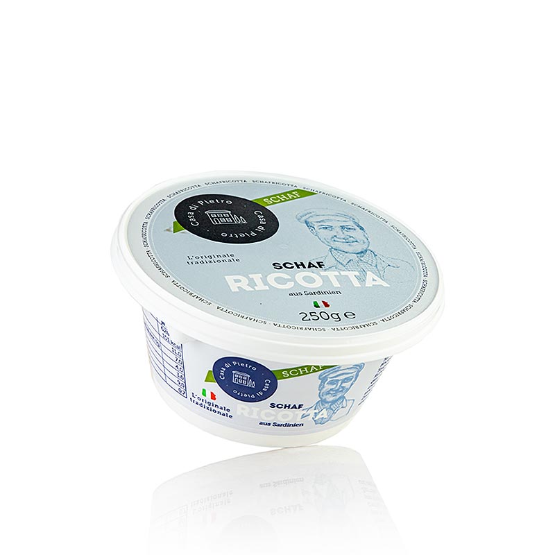 Ricotta Käse aus Schafsmilch, Casa di Pietro, 250 g - Traditionell hergestellter, cremiger italienischer Frischkäse perfekt für süße und herzhafte Gerichte Ideal für Pasta, Toast oder Desserts
