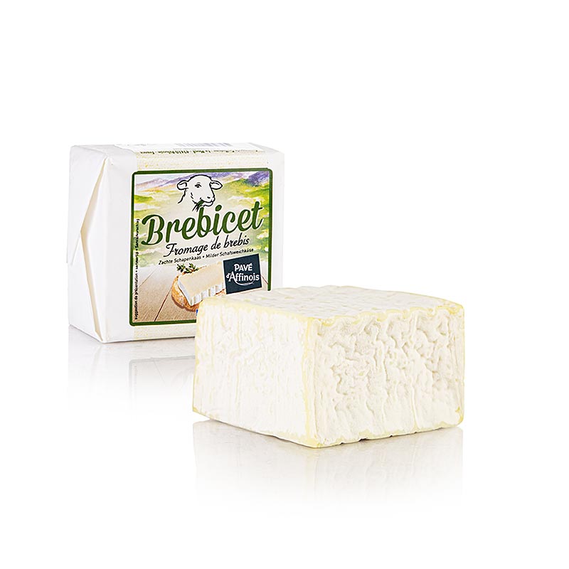 Brebicet, Weichkäse aus Schafmilch, 125 g - Handwerklich hergestellter Käse mit cremiger Textur und subtilem Geschmack, ideal als Snack oder auf einem frischen Baguette