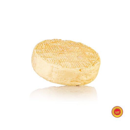 Munster de GrandPere Fischer AOP/gU, Weichkäse aus Rohmilch, 200 g - Handwerklich hergestellter französischer Käse mit weicher, cremiger Textur und charakteristischer orangefarbener Rinde, perfekt als Teil einer Käseplatte oder auf einem Baguette