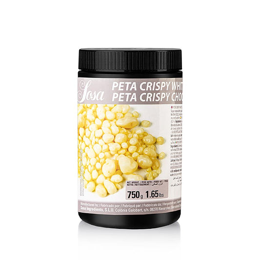 750 Gramm Sosa Peta Crispy, in weißer Schokolade gehüllt, knusprige Delikatesse für Süßigkeitenliebhaber