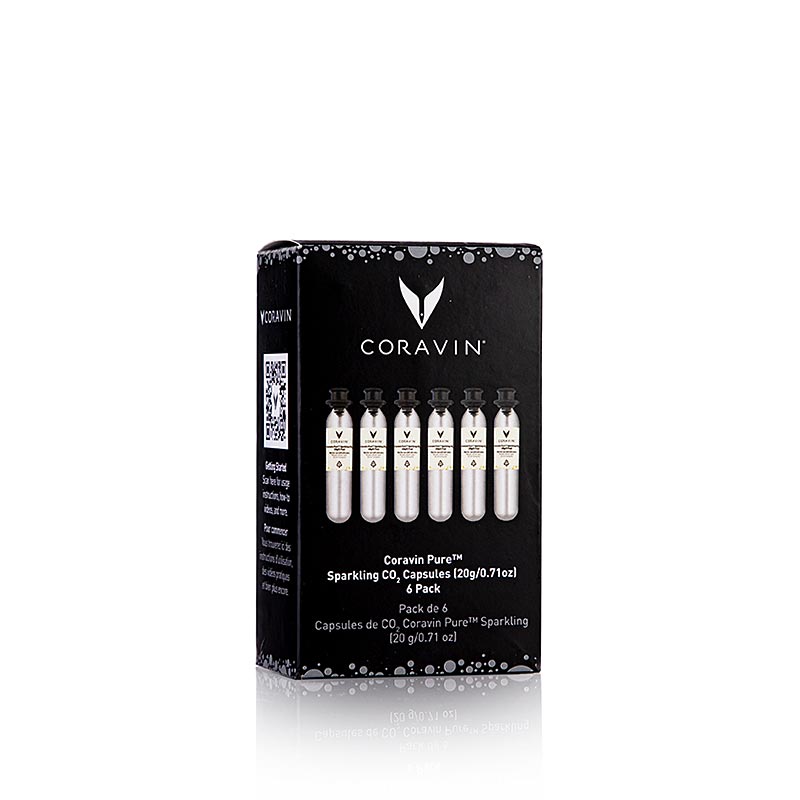 Coravin Wine Access System - Capsules "Sparkling", avec gaz carbonique (CO²), 6 pièces