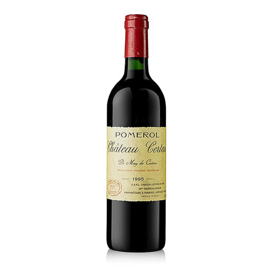 Chateau Certan de May 1995er Pomerol Bordeaux Rotwein, 96 WS, 750 ml - edler und hoch bewerteter Wein aus dem berühmten Bordeaux