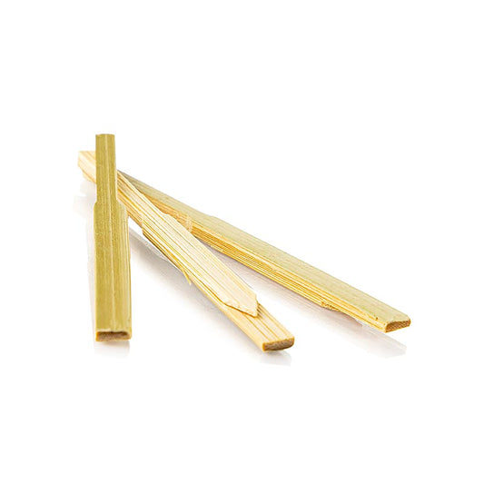Oxstal Einweg Bambus Holz Piecker "Krawatte", 9 cm, natur, 100 St