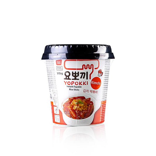 YOPOKKI Reiskuchen Snack Cup, KimChi, 115 g - Authentischer KimChi-Geschmack in praktischer Portionsgröße für unterwegs oder zu Hause kaufen in der Schweiz