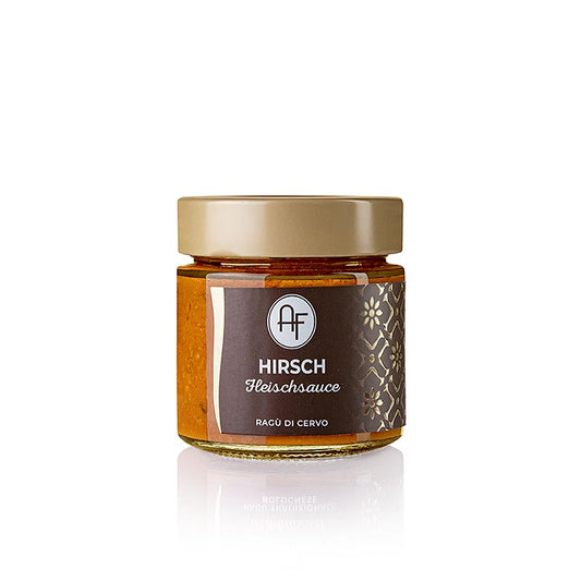 Authentisches Hirschragout von Appennino Food, ideal für besondere Anlässe und Pasta Hergestellt aus feinstem Hirschfleisch ohne künstliche Zusatzstoffe