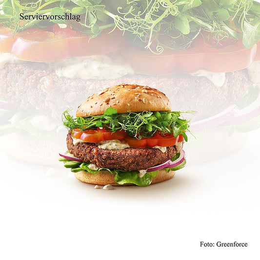 Grüne Kraftmischung für vegane Burger-Patties aus Erbsenprotein, 125 g - Eine vielseitige pflanzliche Alternative, perfekt für gesunde und nachhaltige Gerichte, einfach zuzubereiten und ideal für Hobbyköche und professionelle Gastronomen