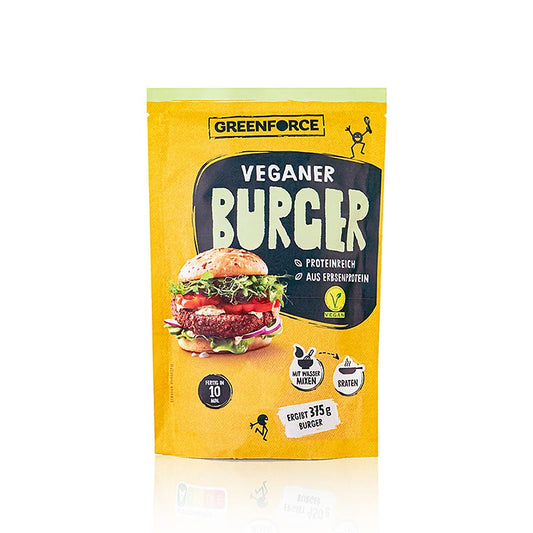 Greenforce Mix für vegane Burger Patties, aus Erbsenprotein, 125 g