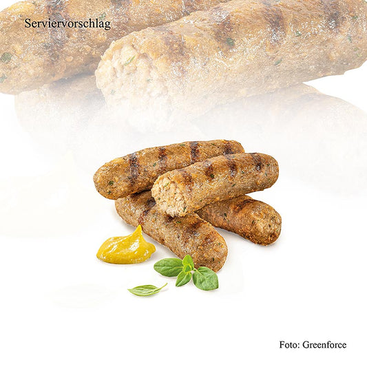 Greenforce Mix für vegane Bratwurst aus Erbsenprotein, Klassik, 125 g - Pflanzliche Bratwurstmischung auf Erbsenproteinbasis, perfekt für Veganer und Flexitarier, einfach zuzubereiten und vielseitig in verschiedenen Gerichten verwendbar