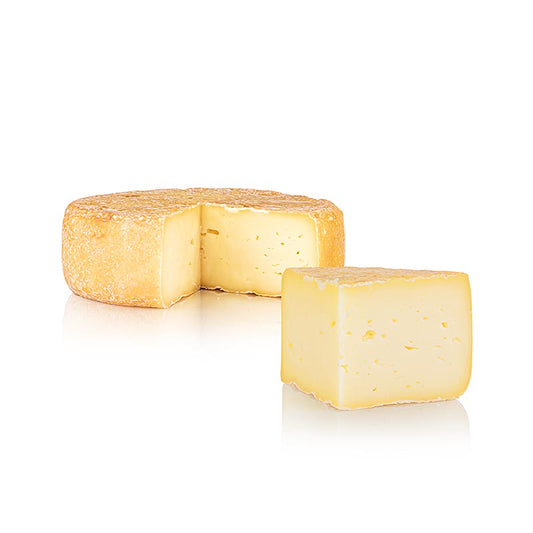 Bio-Kleiner Husumer Schnittkäse mit halbfester Konsistenz, ca 400 g, hergestellt auf dem Hof Backensholz