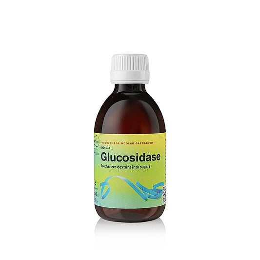 Flüssiges Glukose-Enzym GLUCOSIDASE LIQUIDA von TÖUFOOD, ideal für Hobby- und Profiköche, 250 ml