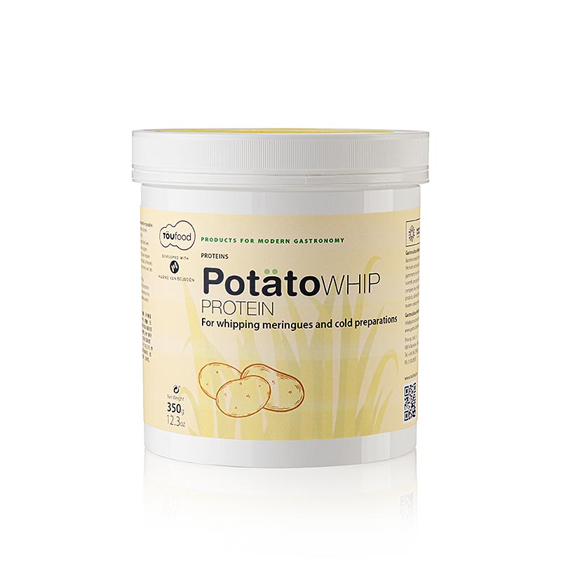 Kartoffel Whip Protein von TÖUFOOD, 350g, für leichte und voluminöse Gerichte Einfach aufschlagbar, vielseitig einsetzbar für Hobbyköche und Profis