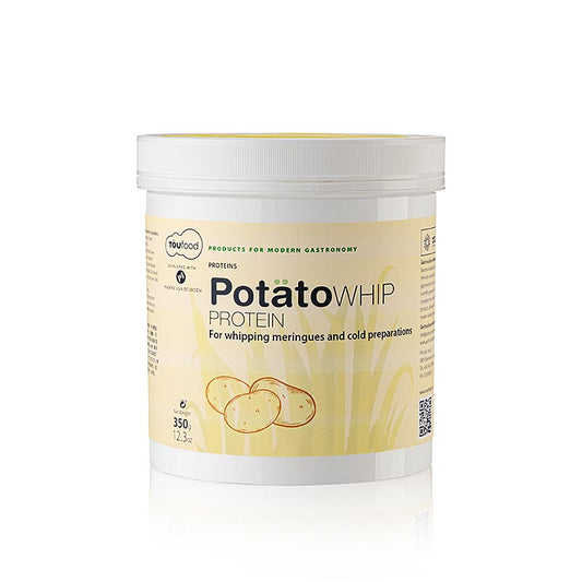 Kartoffel Whip Protein von TÖUFOOD, 350g, für leichte und voluminöse Gerichte Einfach aufschlagbar, vielseitig einsetzbar für Hobbyköche und Profis