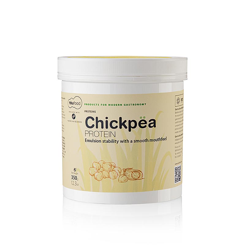 CHICKPEA PROTEIN, protéines de pois chiches, 350g, TÖUFOOD, 350 g