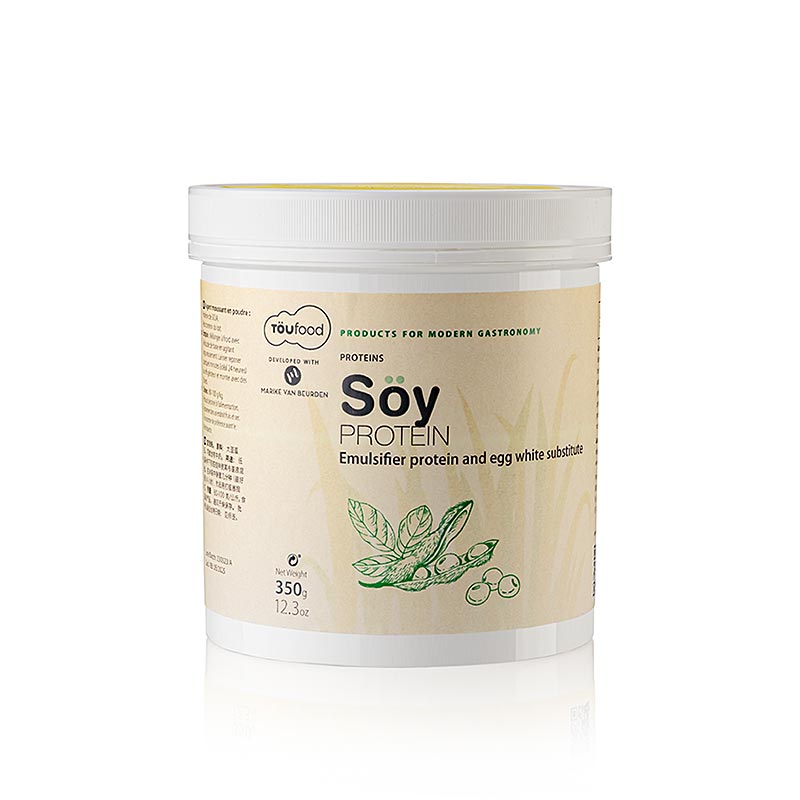 Sojaprotein von TÖUFOOD, 350g, reich an Aminosäuren, ideal für vegetarische und vegane Ernährung Verwenden Sie es in Smoothies, Suppen, Soßen oder Backwaren für einen Proteinschub