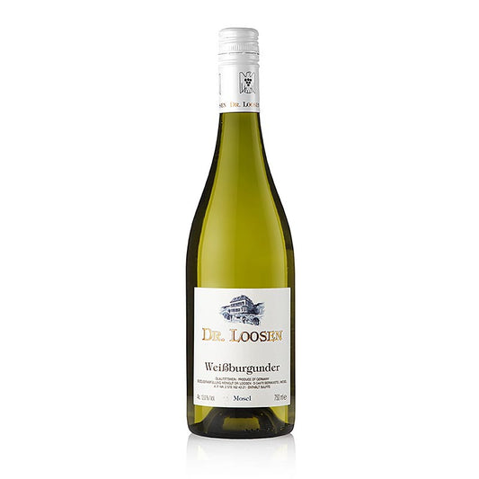Dr Loosen 2023 Weißburgunder trocken Weißwein QW Mosel, 750 ml Flasche, mit frischem und fruchtigem Geschmack, perfekt für Genuss und Entspannung