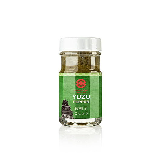 Yuzu Kosho - Paste aus grünem Chili & Yuzu, Fundodai Japan, 60 g - traditionelle japanische Würzpaste mit scharfem grünem Chili und frischer Yuzu-Zitrusnote