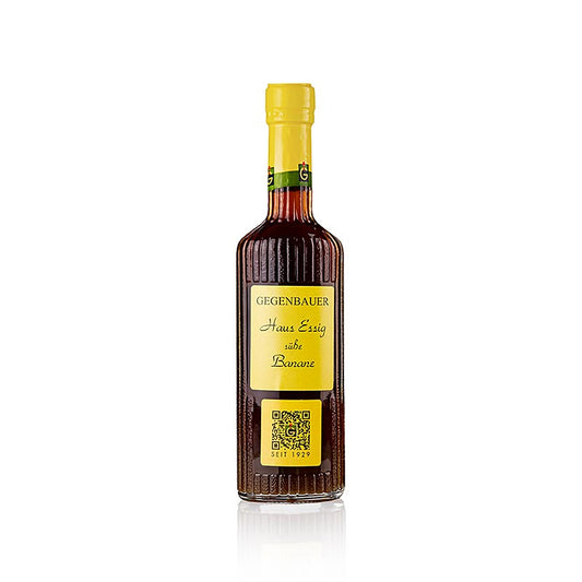 Gegenbauer Haus Essig Süße Banane, Wiener Essig Brauerei, 250 ml - Handgefertigter süßer Banane Essig aus Wien, ideal für Salate und Desserts, ohne künstliche Zusätze, in hochwertiger Glasflasche erhältlich Kaufe Gegenbauer Haus Essig Süße Banane in der Schweiz