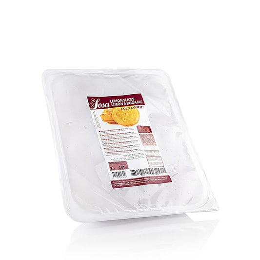 Konfierte Zitronenscheiben von Sosa Cold Confit, ideal für Feinschmecker und Profiköche, 2 kg Packung