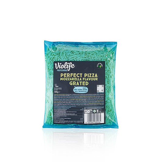 Vegane Käsealternative mit Mozzarellageschmack von Violife, perfekt für Pizzen
