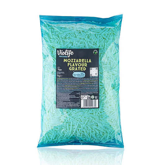 Violife - Mozzarellageschmack, gerieben, vegane Käsealternative, 1 kg - Eine köstliche und cremige vegane Alternative zu Mozzarella, perfekt für Pizza und Pasta, ideal für Veganer und Menschen mit Laktoseintoleranz, in einer praktischen 1 kg-Packung für regelmäßigen Gebrauch in der Küche