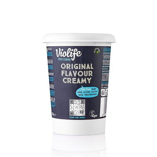 Violife - Creamy, vegane Frischkäsealternative, 500 g: Ein cremiger, pflanzlicher Frischkäse ohne tierische Produkte, Laktose, Gluten oder Nüsse, perfekt für Veganer, Vegetarier und Flexitarier, als köstliche Basis für Dips, Saucen, Salate oder auf Brot