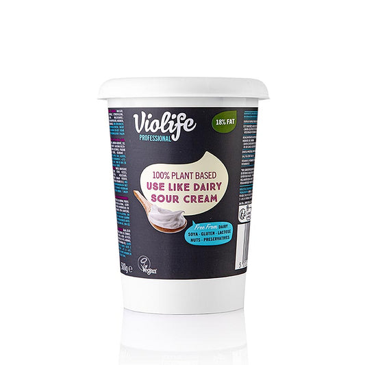 Violife - Sour Cream, vegane Alternative, 500 g - 100% pflanzlich, cremige Konsistenz, ideal für Dips und Ofenkartoffeln, geeignet für eine vegane Ernährung, in der Schweiz erhältlich