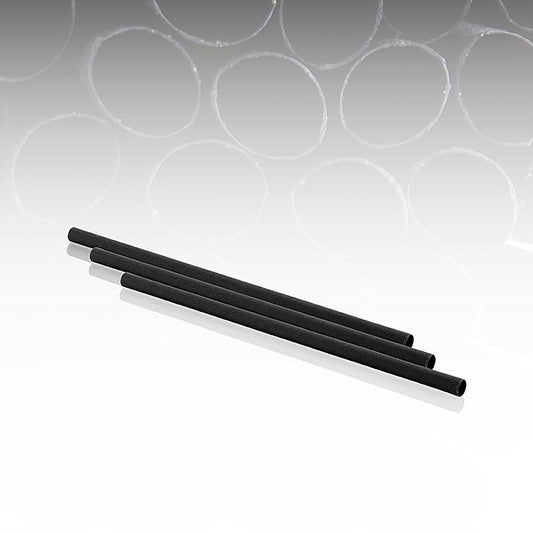 Natur Trinkhalme Black Pomom, langlebige und elegante Strohhalme in Schwarz, 15 cm Länge, 8 mm Durchmesser, ideal für verschiedene Gläser, Set mit 200 Stück für Zuhause oder Gastronomie, umweltfreundliche Alternative zu Plastikstrohhalmen