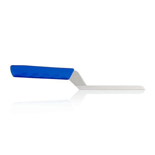 Coltello per formaggi a pasta molle, lama liscia, 15 cm, manico blu, 1 pz.