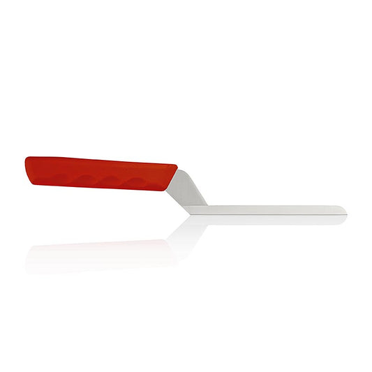 Briemesser (Weichkäse Messer) mit glatter 15 cm langer Klinge aus rostfreiem Stahl und rotem Griff, ideal zum Schneiden und Servieren von Weichkäse wie Brie und Camembert, spülmaschinenfest