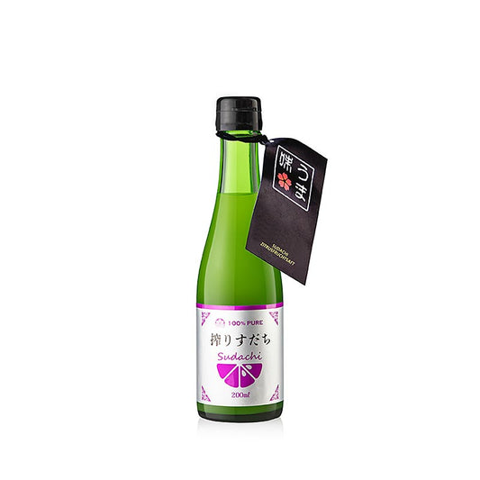 Sudachi Zitrusfruchtsaft, 100% aus Japan, 200 ml - Handgepflückter, reiner Saft mit frischer, aromatischer Note für japanische Küche