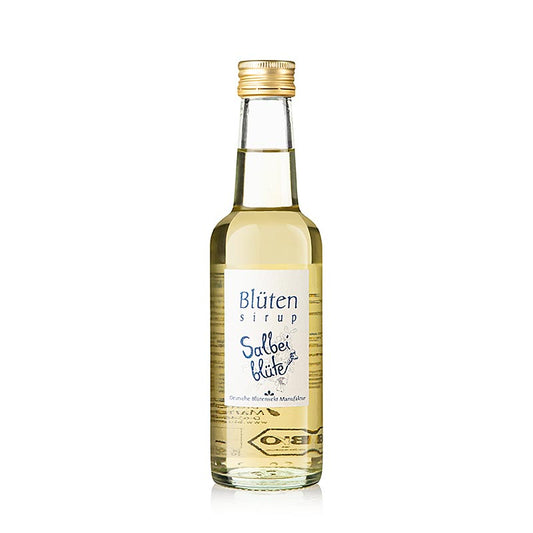 Bio Blütensirup Salbeiblüte, 250 ml - vielseitig einsetzbar in Küche und Bar