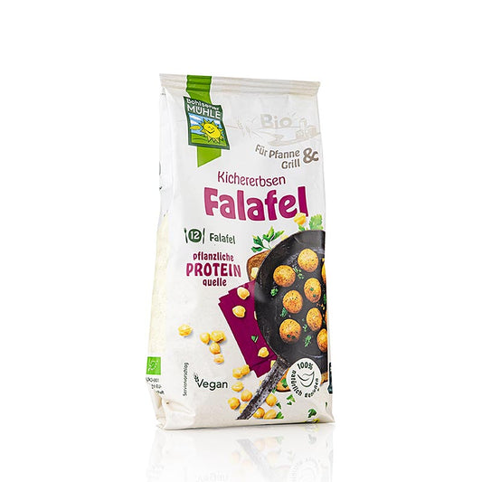 Bio-Falafel-Mischung von Bohlsener Mühle, 165 g, für authentische und köstliche Falafel aus hochwertigen Zutaten, schnell und einfach zuzubereiten Bio-zertifiziert (DE-ÖKO-001), perfekt für eine gesunde Mahlzeit