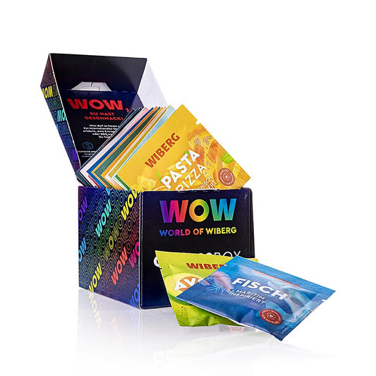 Wiberg WOW Genussbox 20, 16 Sorten in Sachets, 157 g, 16 x 16g - Hochwertige Gewürzmischungen für kulinarische Abenteurer, ideal zum Ausprobieren neuer Aromen, in praktischer Verpackung